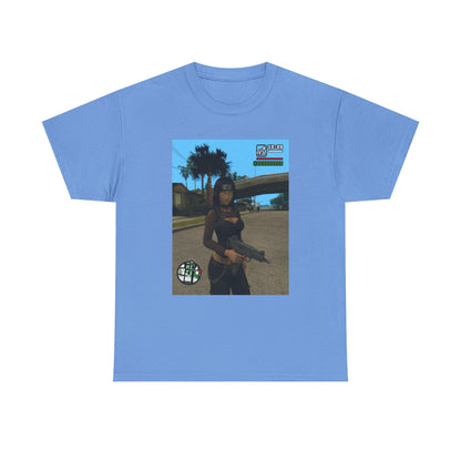 Anime Assassin Girl Holding Gun Tee