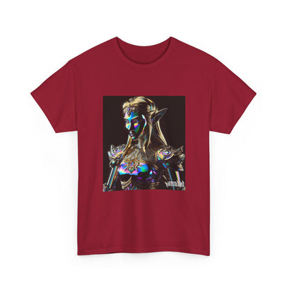 Iridescent Elven Warrior Princess Chrome Tee