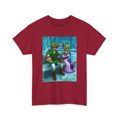 Link And Zelda Chilling In Ice Cavern