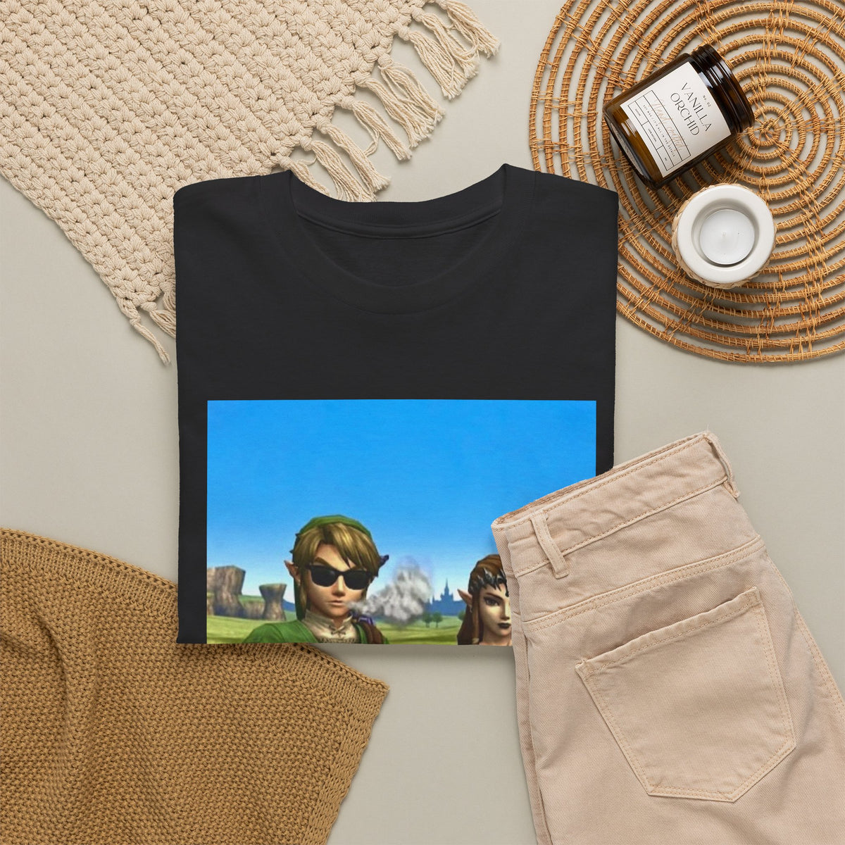 Link And Zelda Chilling With Blunts Tee