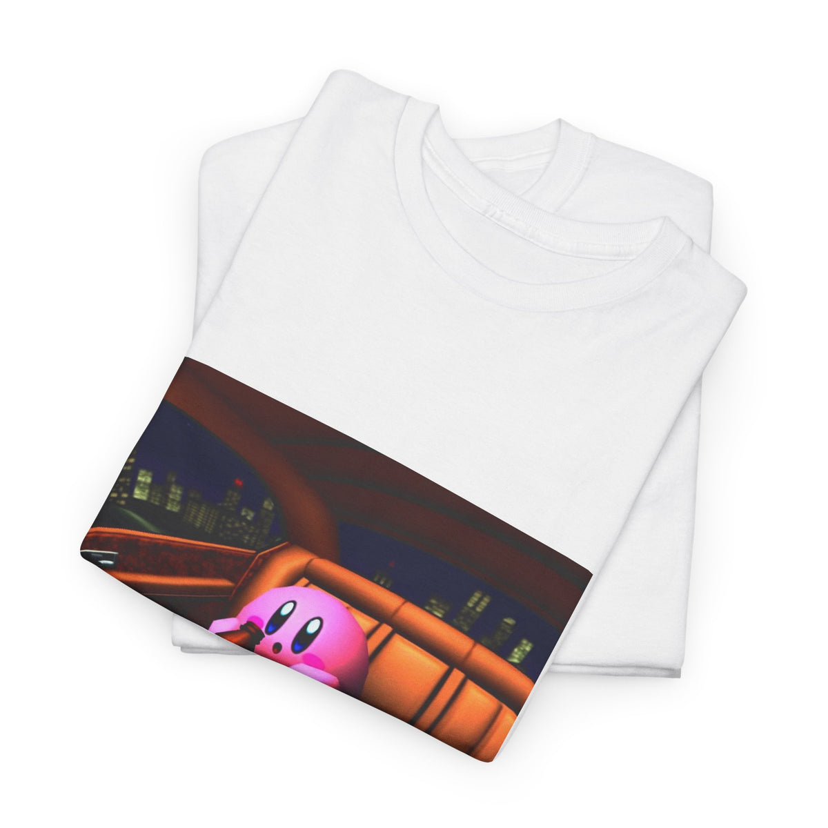 Kirby Sipping Lean In The Car Tee