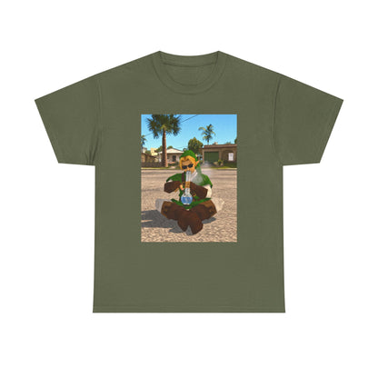 Stoner Link Taking A Bong Hit Tee