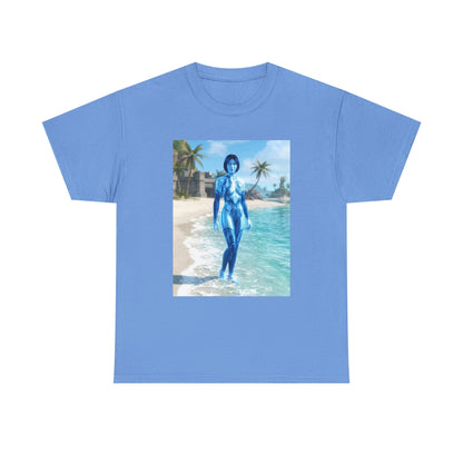 Cortana On Tropical Beach Tee