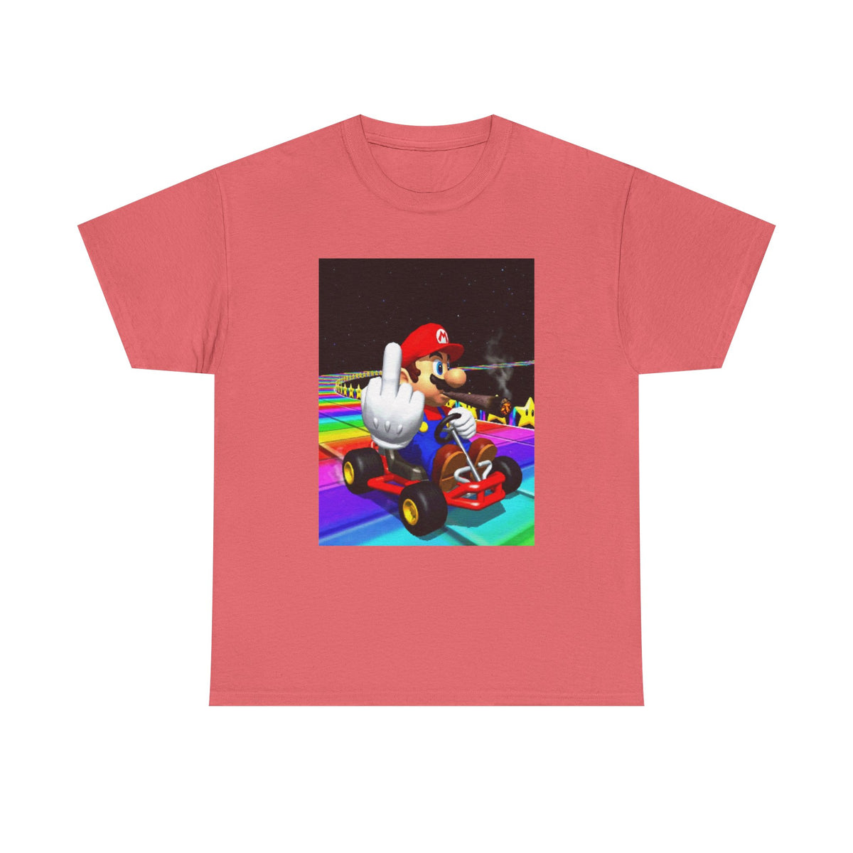 Mario Kart Smoking Blunt Middle Finger