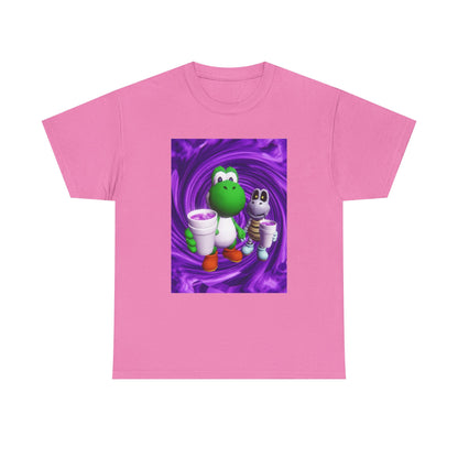 Yoshi And Dry Bones Sipping Purple Tee