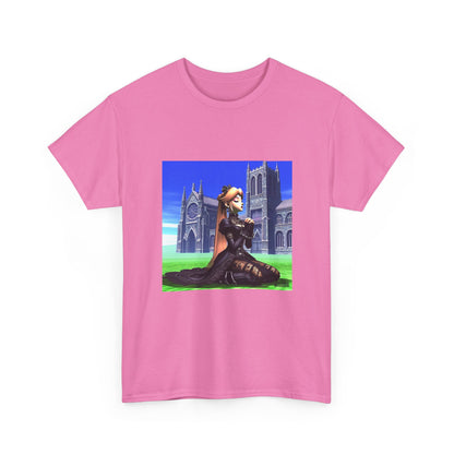 Gothic Princess Peach Praying At Cathedral