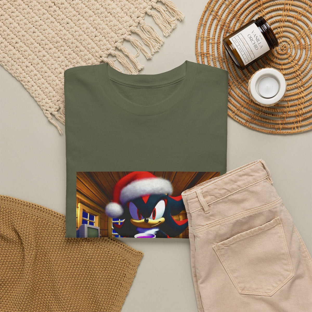 Shadow The Hedgehog With Holiday Purple Drink