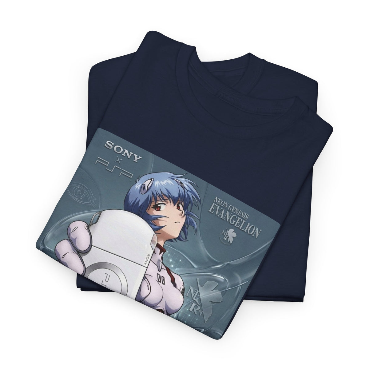 Rei Ayanami Holds PSP Collaboration Tee