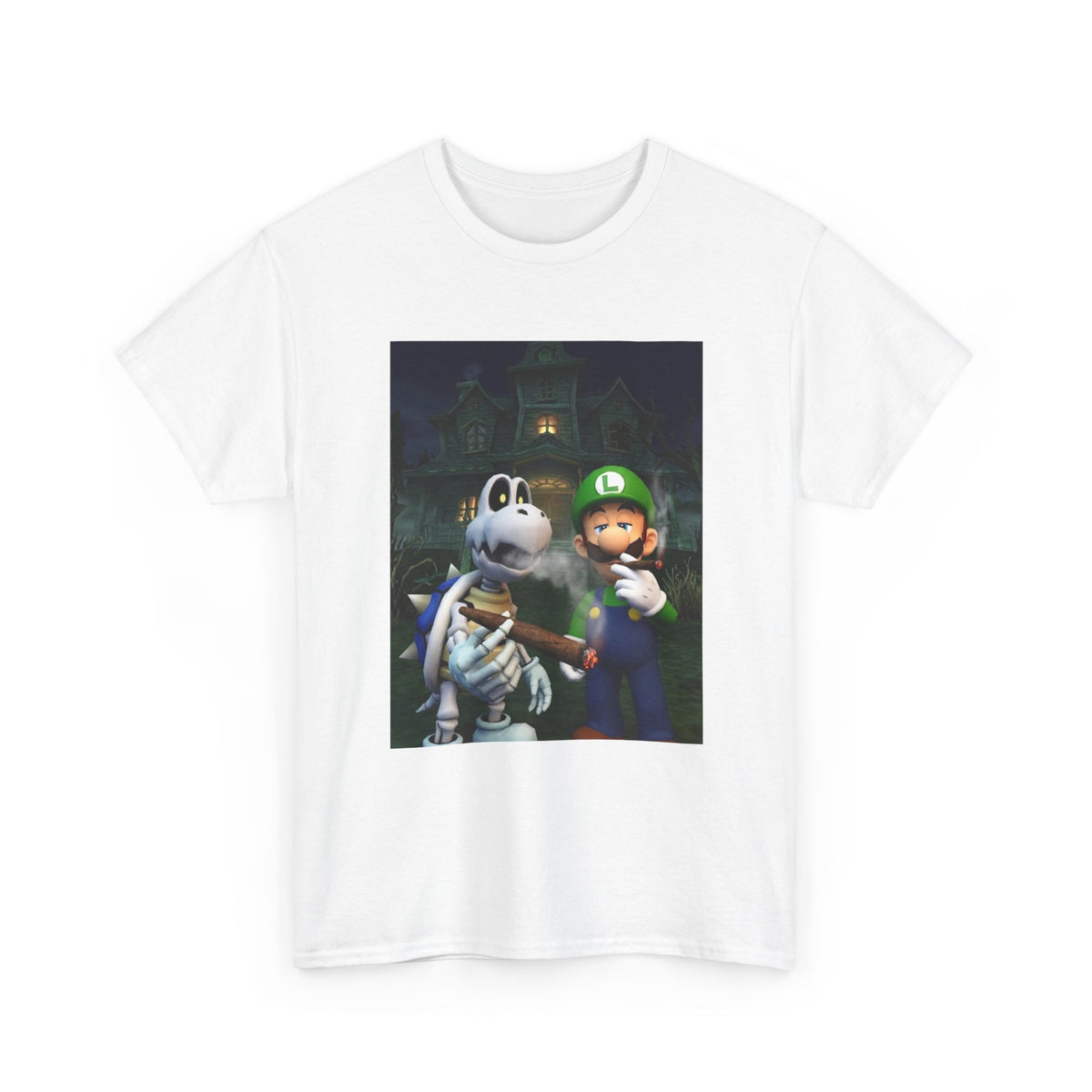 Luigi And Dry Bones Smoking Cigars