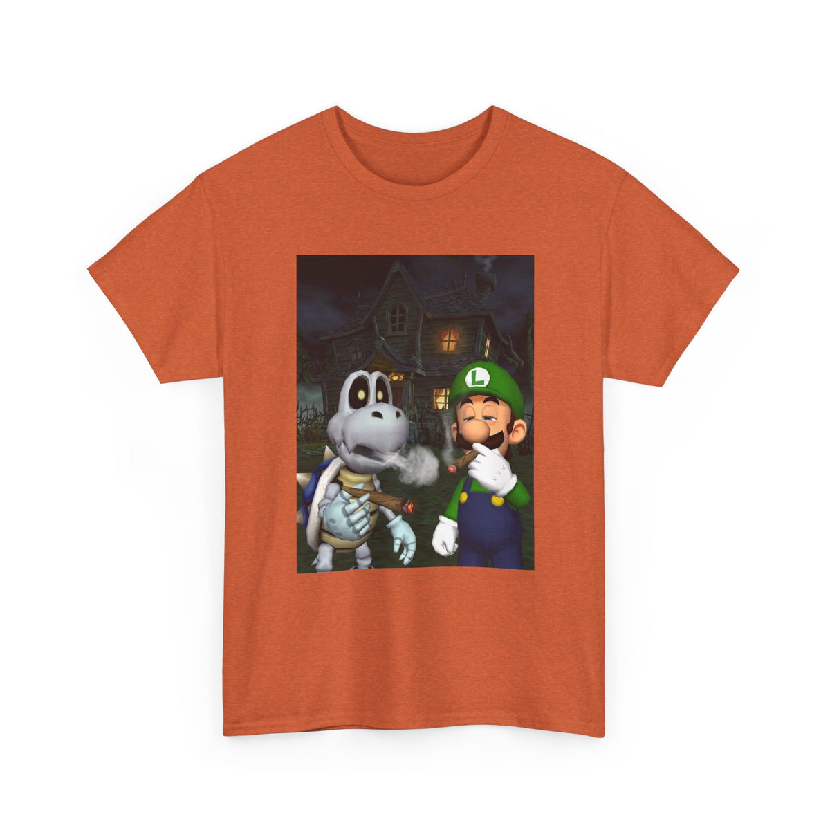 Luigi And Dry Bones Smoking Cigars Tee