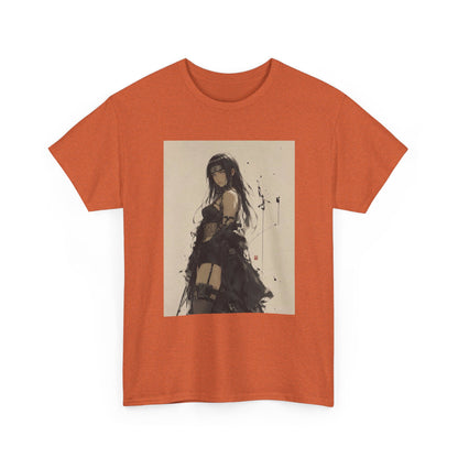 Anime Goth Girl Standing Confidently Tee