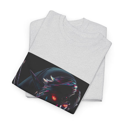 Chrome Dark Elf With Glowing Eyes Tee