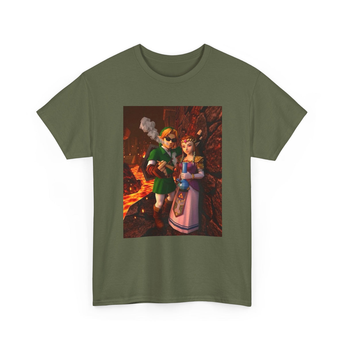Link And Zelda Chillin' In A Hot Spot