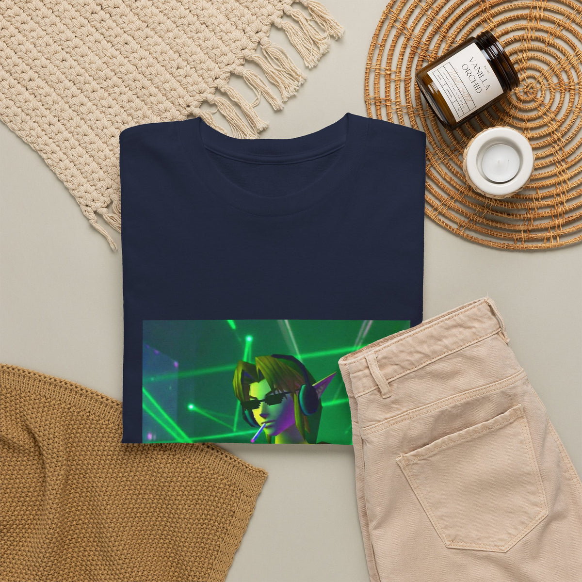DJ Link Smoking A Blunt At The Club Tee