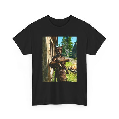 Khajiit Taking A Big Hit Tee