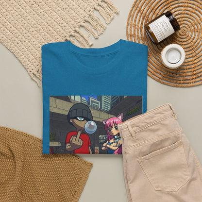 Skater Punk And Kitty Girl In Skater Park Tee