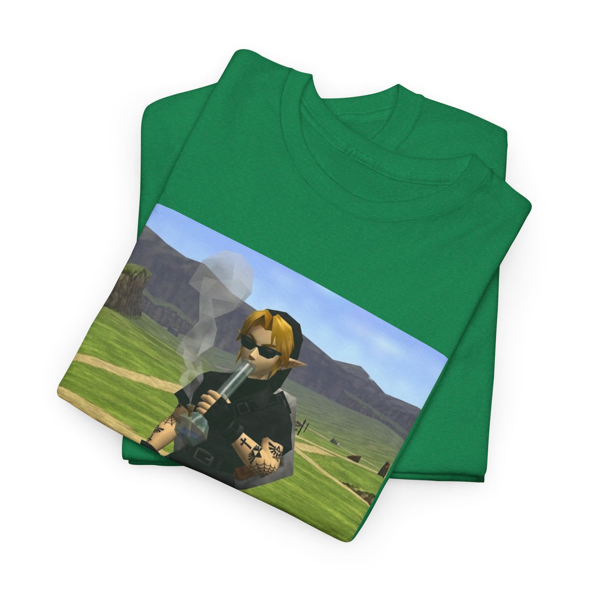 Edgy Dark Link Bong Hit Tee