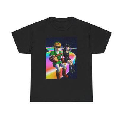 Link And Dark Link Smoking In Space
