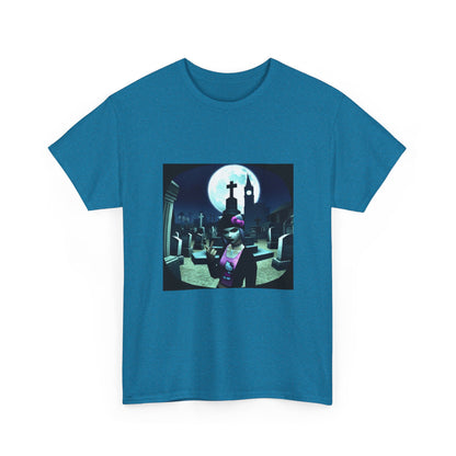 Gothic Hello Kitty Giving Finger Graveyard Tee