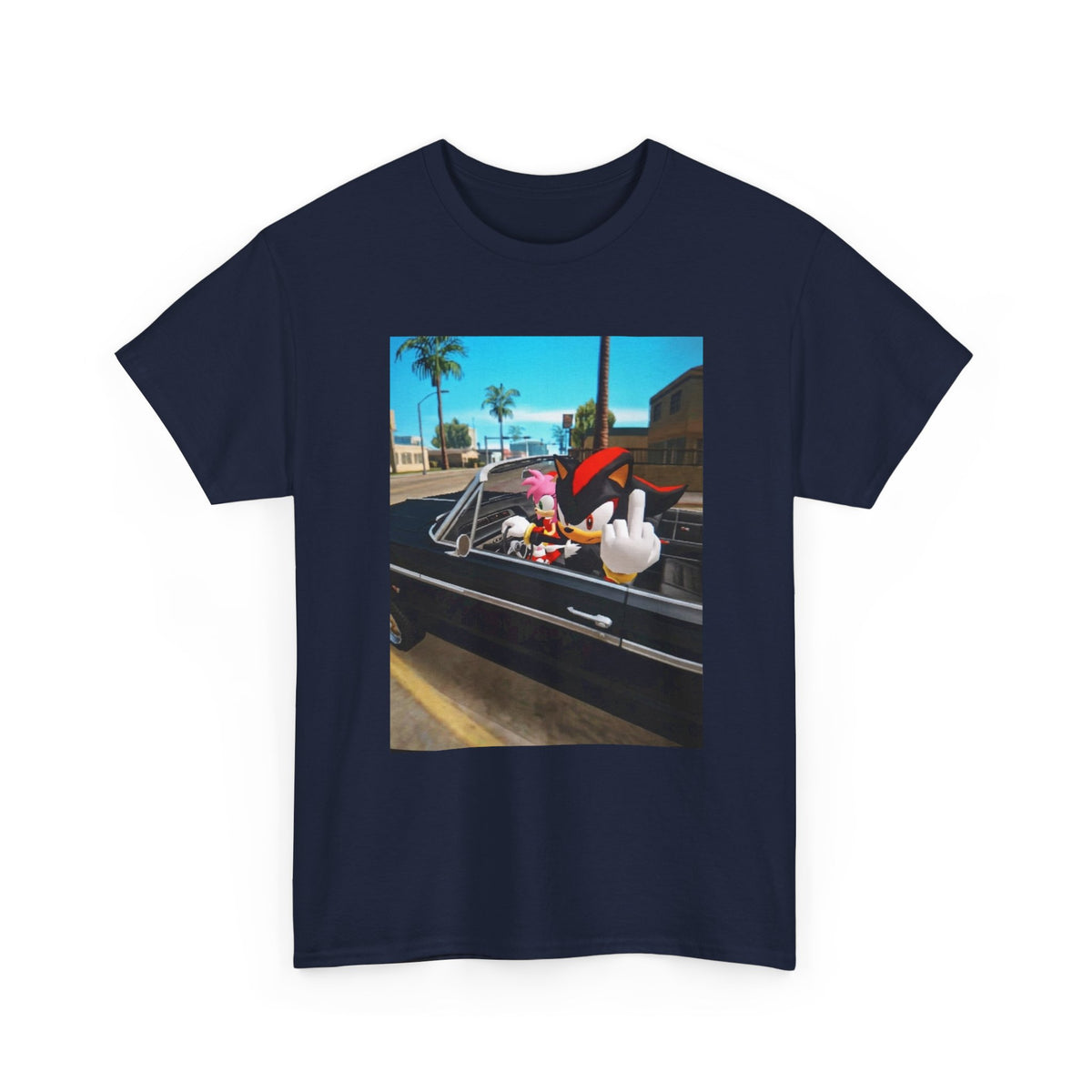 Shadow The Hedgehog Driving With Attitude Tee