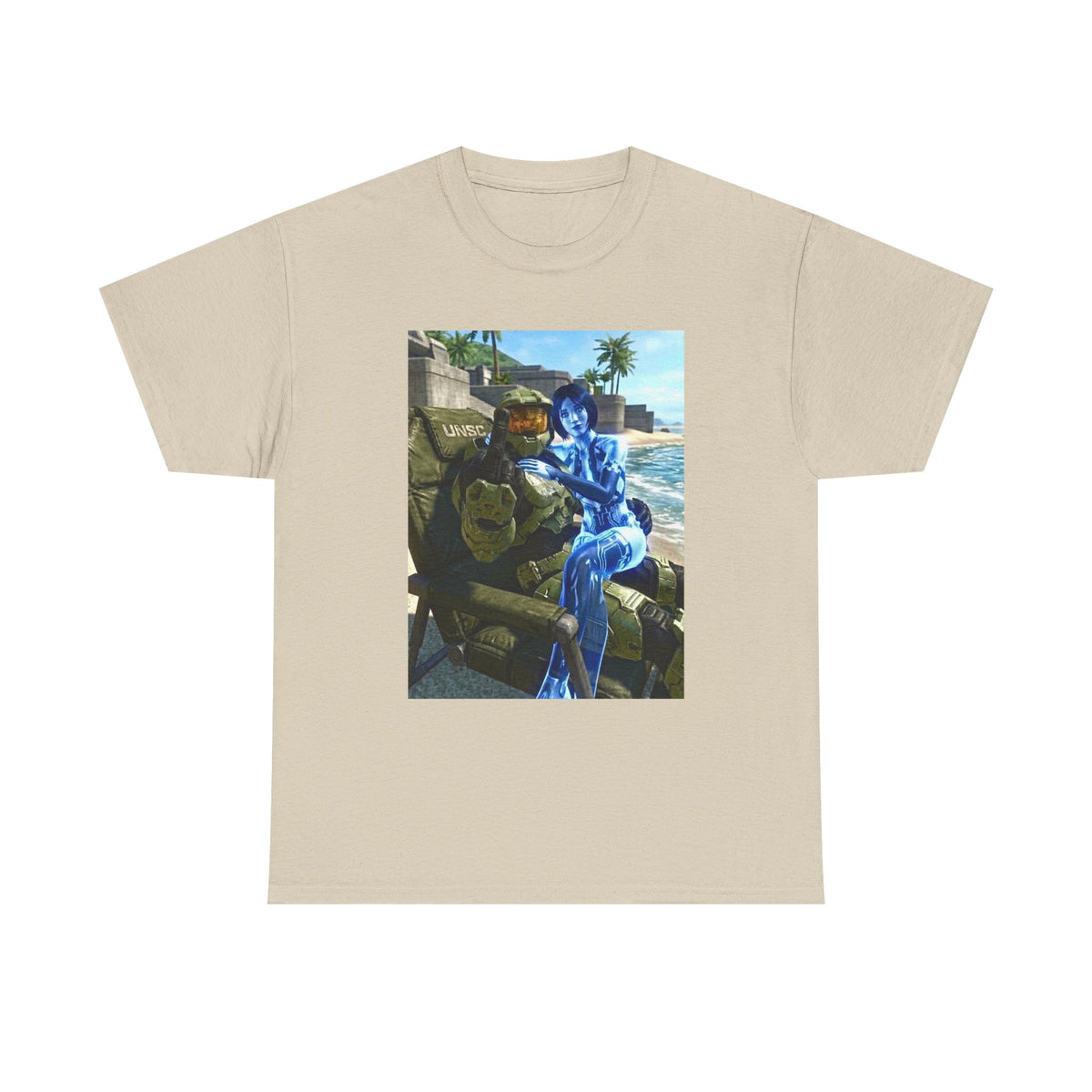 Master Chief and Cortana Beach Relaxing
