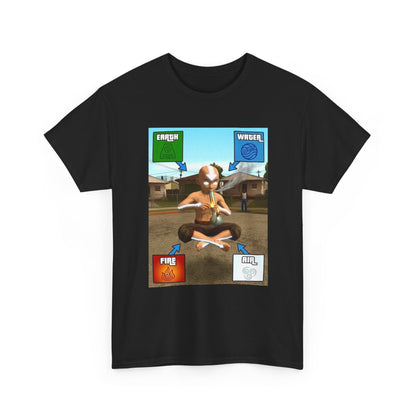 Aang Bending Smoke Elements Tee