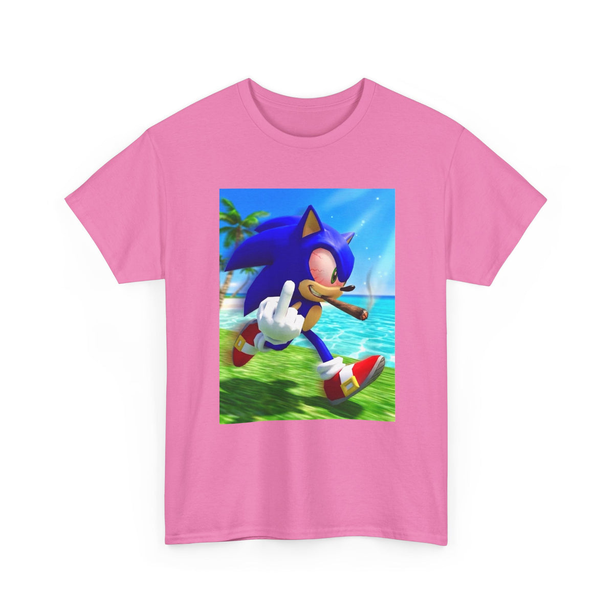 Stoned Sonic Giving The Finger Tee