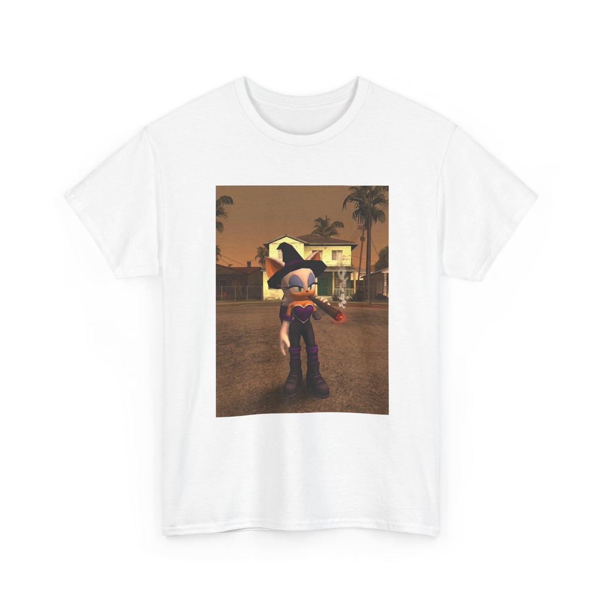 Rouge The Bat Smoking A Blunt Tee