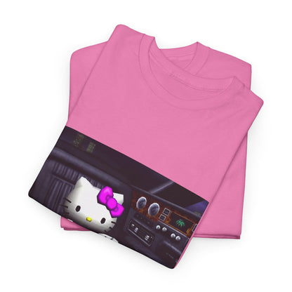 Kitty Pouring Purple Drank In Car Tee
