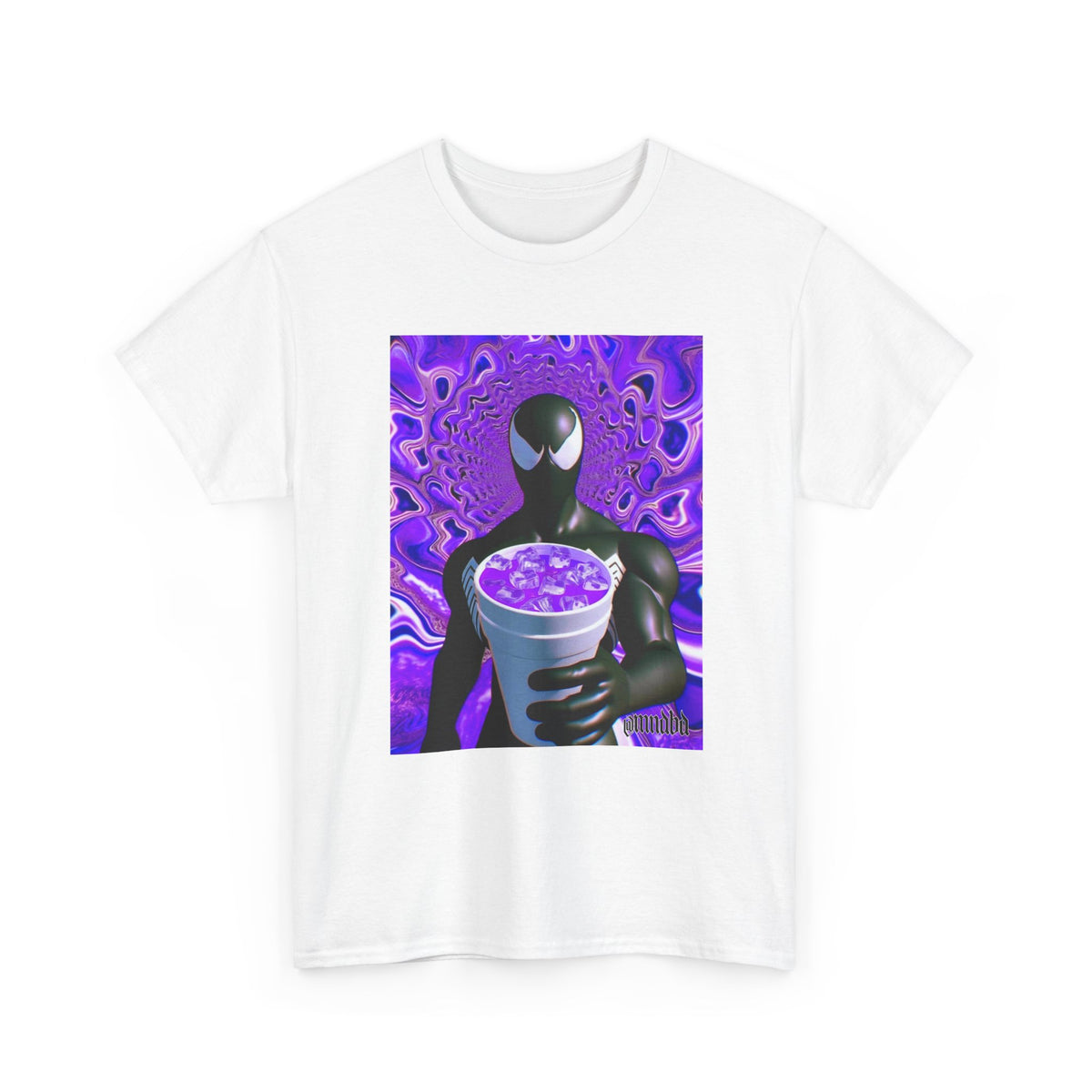 Venom Spider-Man Holding Purple Double Cup