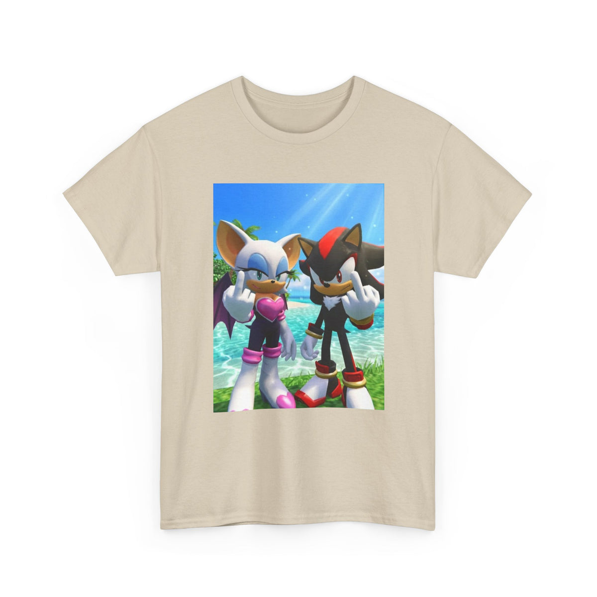 Rouge And Shadow Flipping The Bird Tee (Design 3)