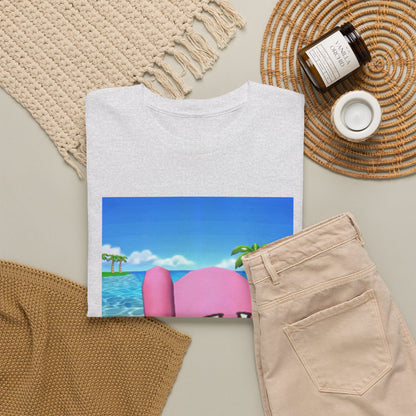 Kirby Giving The Finger Island Scene Tee