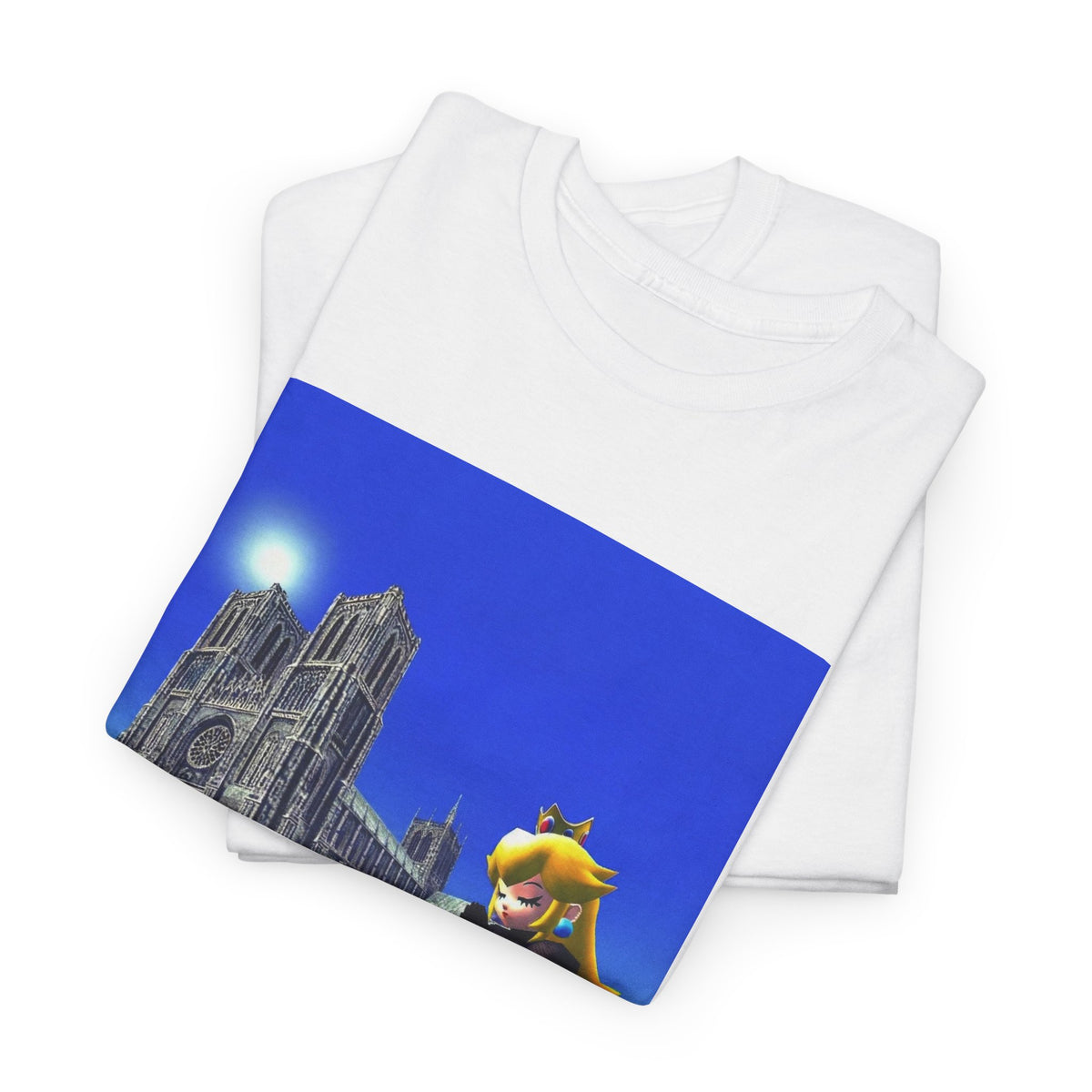 Gothic Princess Peach Praying At Notre Dame