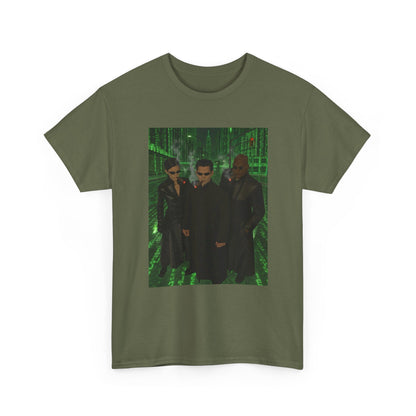 Neo, Trinity, Morpheus Smoking In The Matrix