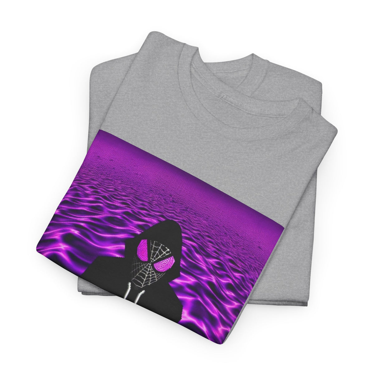 Spider-Hoodie With Purple Swirls Tee