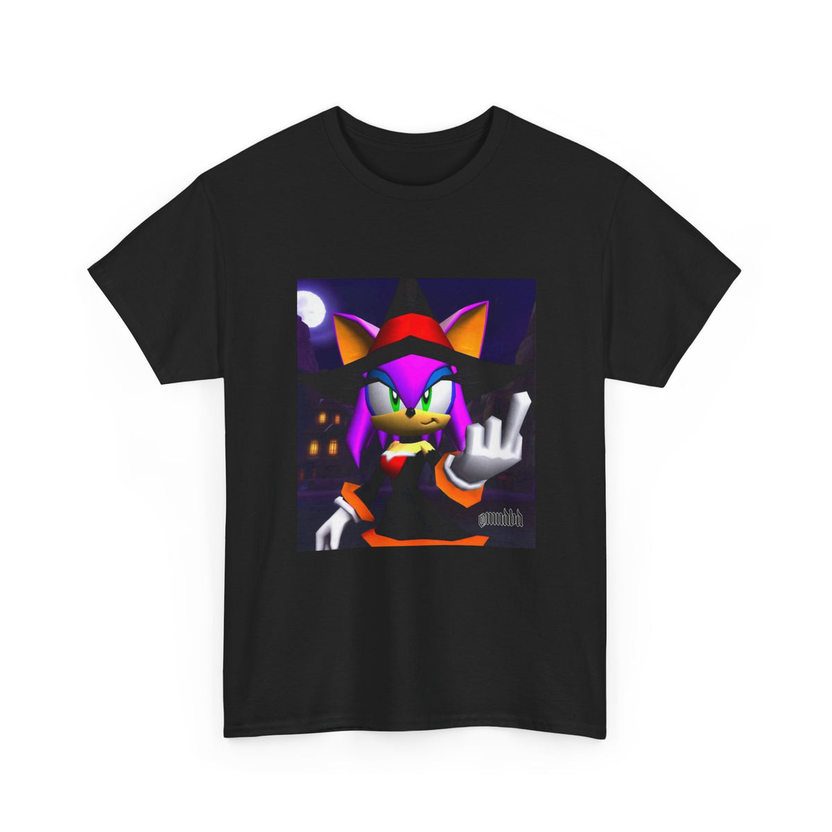 Witchy Sonic Character Giving Middle Finger