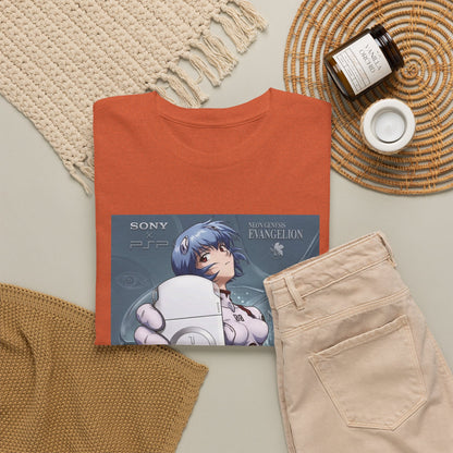 Rei Ayanami Holds PSP Collaboration Tee