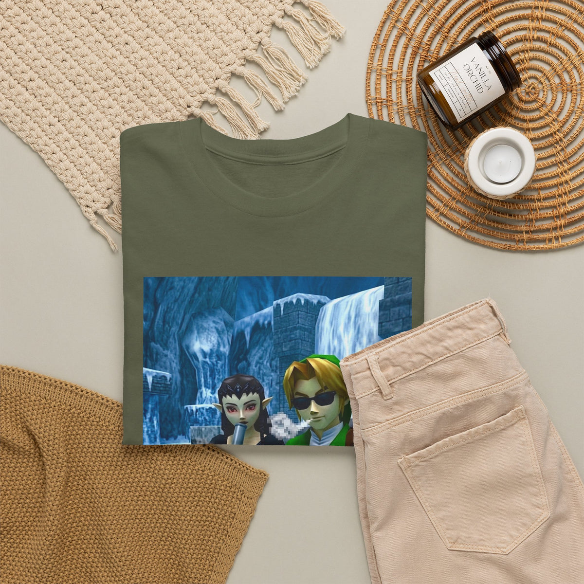 Chillin' Elf Duo Hitting Blunts In The Snow