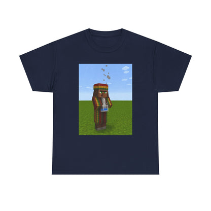 Rasta Minecraft Villager Smoking Tee
