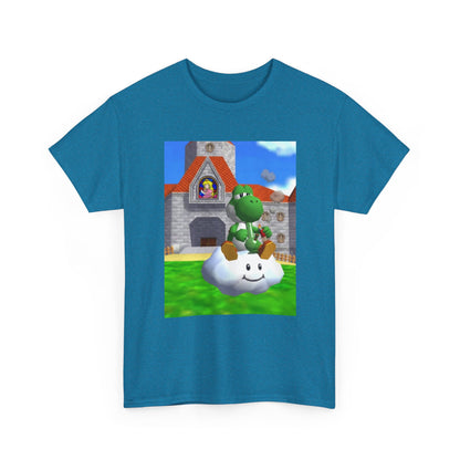 Yoshi Chilling On A Cloud With A Bong