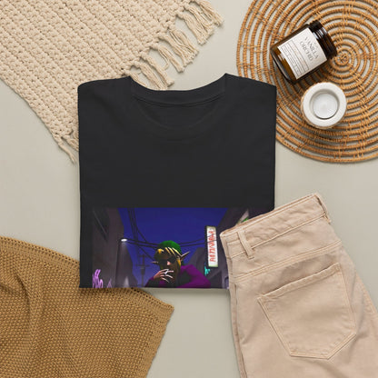 Skater Link Smoking In Neon Alley Tee (Design 8)