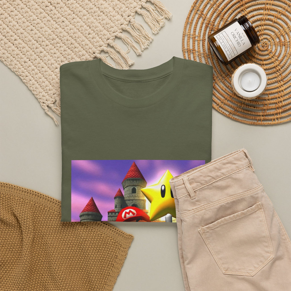 Mario Flips Off The Star Tee