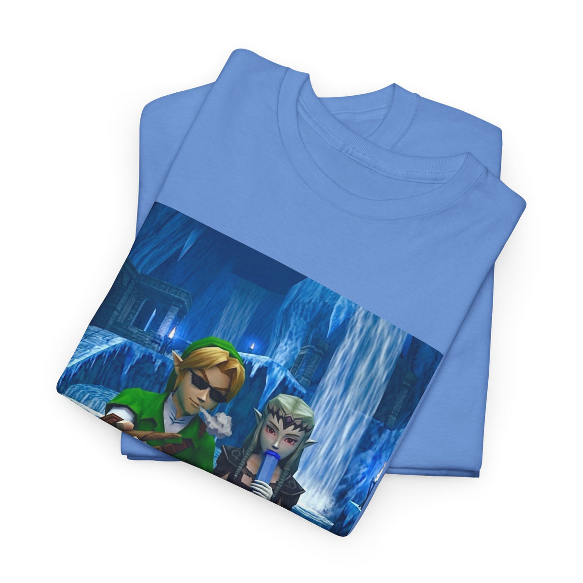 Stoner Link and Zelda Chillin' in Zora's Domain