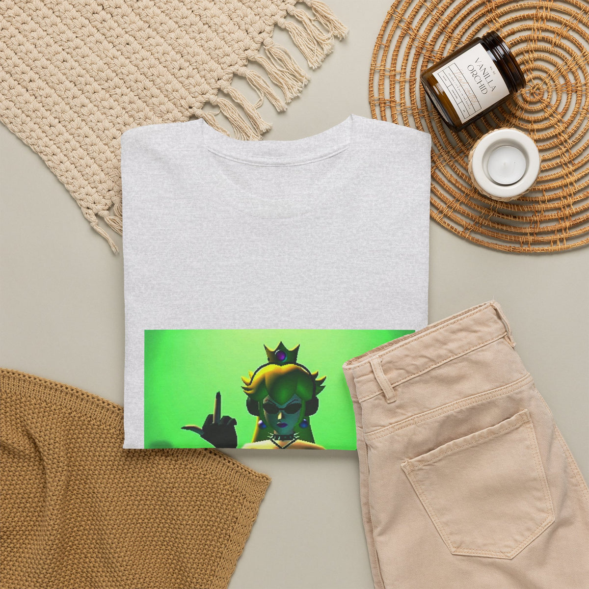 Gothic Peach DJ Flipping The Bird Tee
