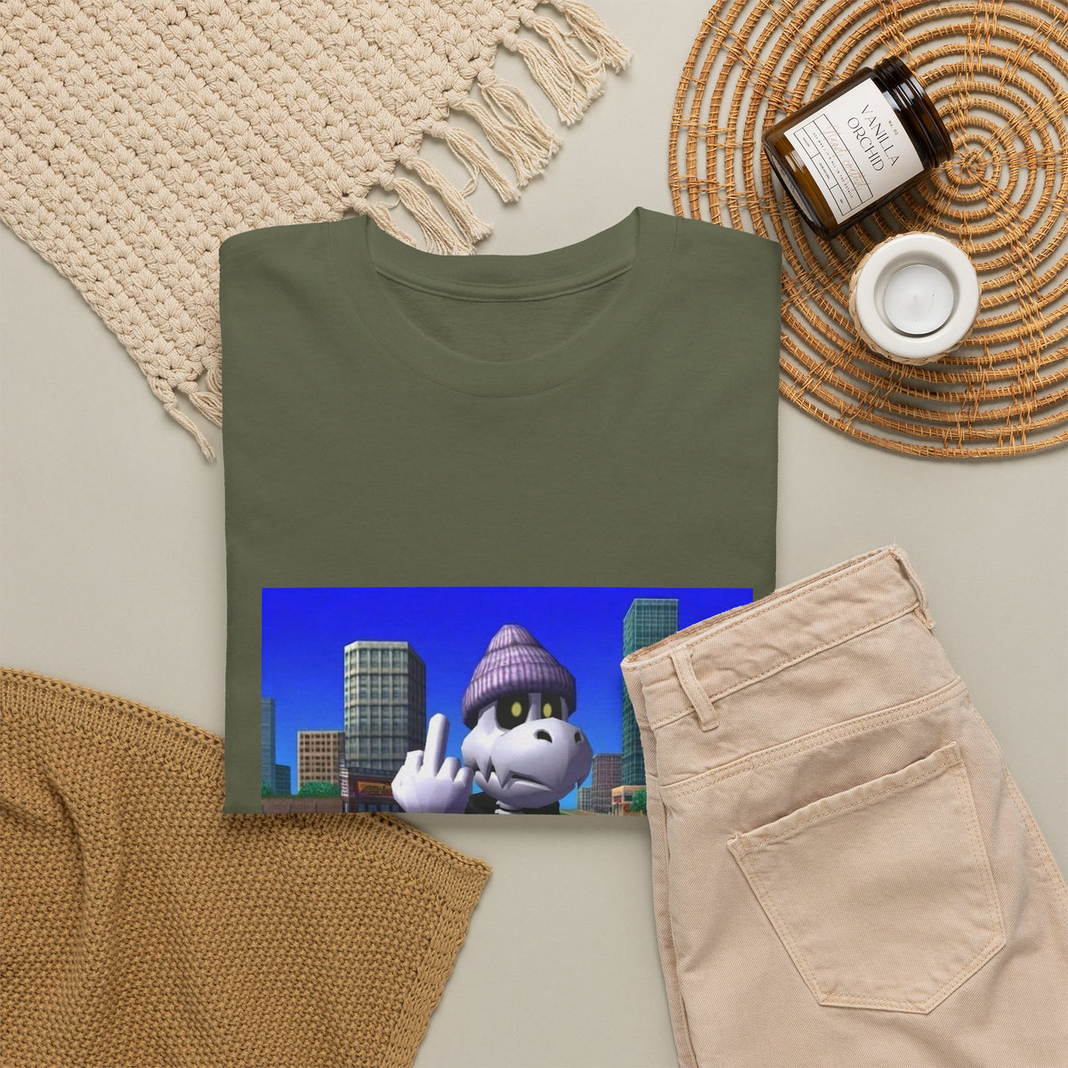Dry Bones Flipping Bird Streetwear Tee