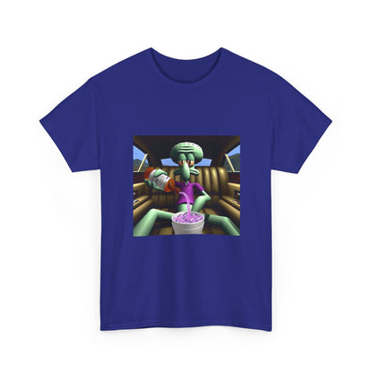 Squidward Pouring Lean In Car Tee