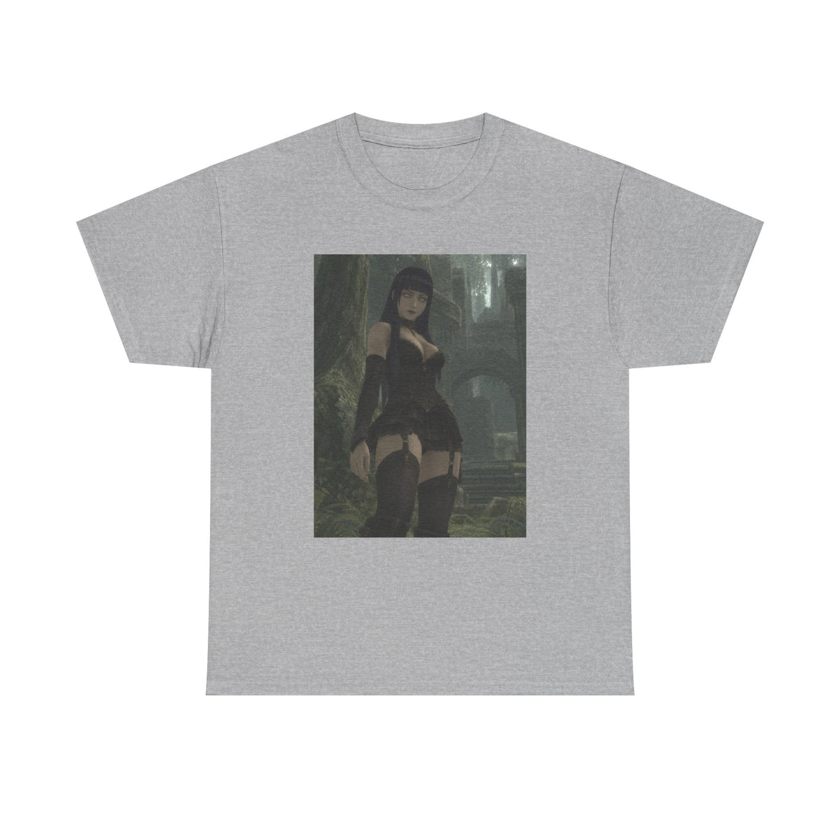 Gothic Byakugan Maiden In Ancient Ruins Tee