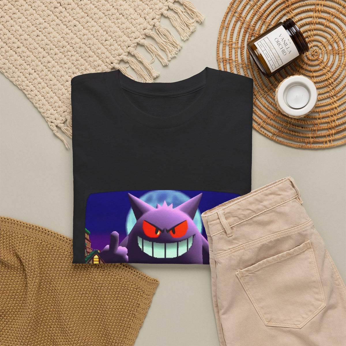 Gengar Flipping Off Villager Tee