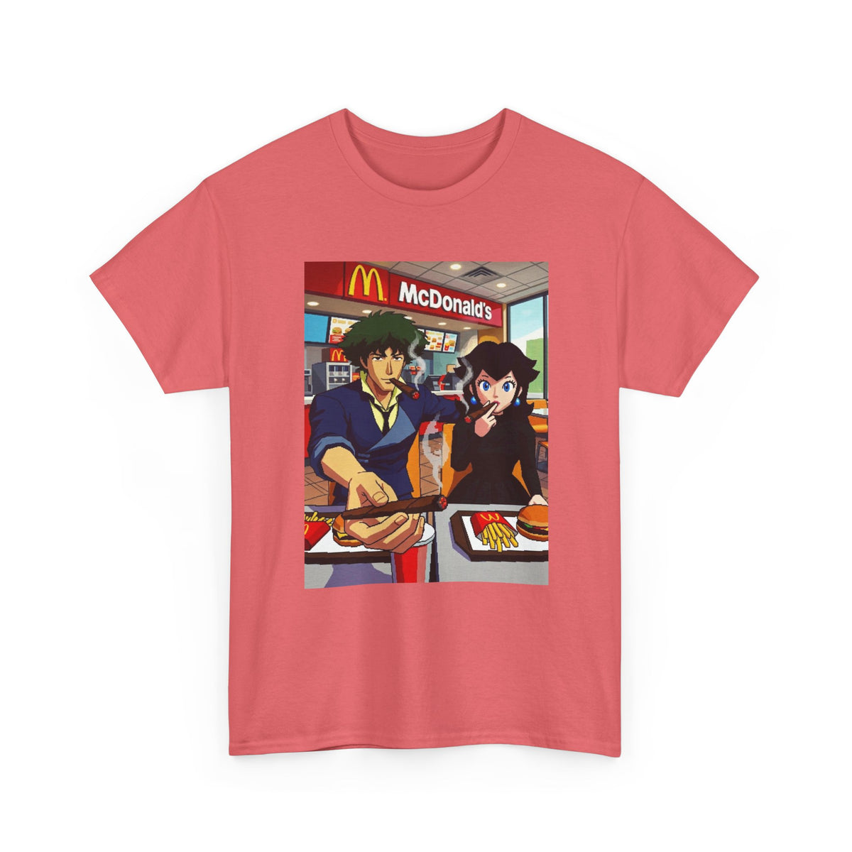 Spike and Bowsette Fast Food Smoke Session Tee