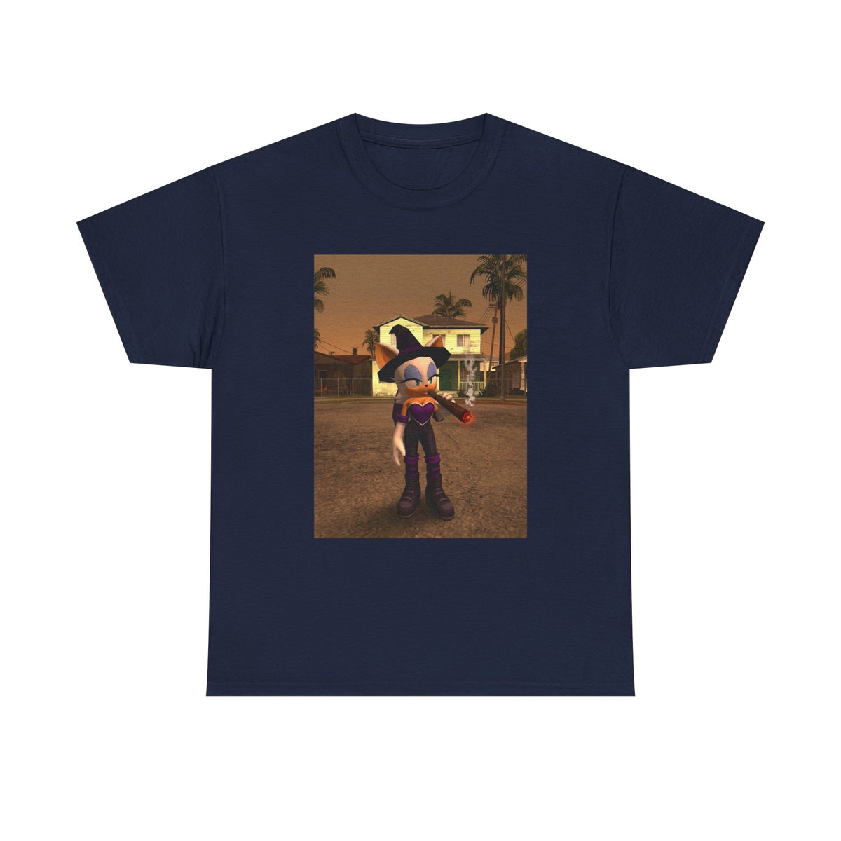 Rouge The Bat Smoking A Blunt Tee